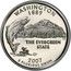 USA Quarter Dollar Washington 2007 S KM# 397a WASHINGTON 1889 E PLURIBUS UNUM THE EVERGREEN STATE coin reverse