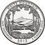 USA Quarter Dollar White Mountain National Forest 2013 D KM# 542 WHITE MOUNTAIN NEW HAMPSHIRE E PLURIBUS UNUM coin reverse
