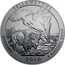 USA Quarter Dollar Yellowstone National Park - WY 2010 P Vapor Blast finish KM# 490 YELLOWSTONE WYOMING 2010 E PLURIBUS UNUM coin reverse