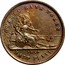 Canada Sou Quebec Bank Token 1852 KM# Tn20 QUEBEC BANK TOKEN 1852 HALF PENNY coin reverse