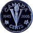 Canada V Cents Victory In Europe 2005 KM# 758 CANADA V CENTS 1945 2005 TS coin reverse