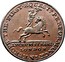 UK 1/2 Penny (Middlesex - Lyceum) THE ∙ FIRST ∙ EQUESTN. PERFORMANCE ∙ IN ∙ EUROPE LYCEUM STRAND LONDON coin obverse