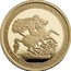 UK 1/4 Sovereign 200th Anniversary of the Modern Sovereign 2017 Proof HONI∙SOIT∙QUI∙MAL∙Y∙PENSE∙ BP coin reverse