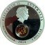 Australia 1 Dollar (Treasures of the World) ELIZABETH II AUSTRALIA 1 OZ 999 SILVER 2014 1 DOLLAR. coin obverse