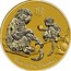 Australia 1 Dollar Year of the Monkey 2016 UNC YEAR OF THE MONKEY coin reverse