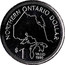 Canada $1 Northern Ontario Dollar 1980 UNC NORTHERN ONTARIO DOLLAR $1 VALID 1980 coin reverse