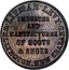 New Zealand 1 Penny Levy - Lipman - Wellington (Mule) 1857  LIPMAN LEVY WELLINGTON NEW ZEALAND IMPORTER AND MANUFACTURER OF BOOTS & SHOES coin reverse