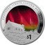 New Zealand $1 (Southern Lights) SOUTHERN LIGHTS AURORA AUSTRALIS $1 coin reverse