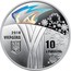 Ukraine 10 Hryven XXIII Olympic Winter Games 2018 Proof 10 ГРИВЕНЬ 2018 УКРАЇНА coin obverse