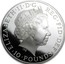 UK 10 Pounds Britannia 999 2014 Proof KM# 1326 ELIZABETH II D G REG FID DEG 10 POUNDS IRB coin obverse