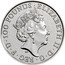 UK 100 Pounds Queen's Beasts - Lion of England 2017 ELIZABETH II ∙ D ∙ G ∙ REG ∙ F ∙ D ∙ 100 POUNDS ∙ J.C coin obverse