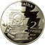 Ukraine 2 Hryvni Mykola Kostomarov 2017 lily Special Uncirculated УКРАЇНА 2 ГРИВНІ 2017 coin obverse
