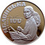 Ukraine 2 Hryvni Tetyana Yablonska 2017 lily Special Uncirculated ЯБЛОНСЬКА ТЕТЯНА 100 coin reverse