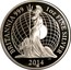UK 2 Pounds Britannia 999 2014 Proof BRITANNIA 999 1 OZ FINE SILVER J.C 2014 coin reverse