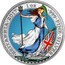 UK 2 Pounds Britannia Radial Sunburst Background 2017 'BRITANNIA'2017' 1OZ '999'FINE'SILVER' NATHAN coin reverse