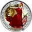 UK 2 Pounds Britannia with Lion 2017 BRITANNIA'2017' 1 OZ '999'FINE'SILVER' NATHAN coin reverse