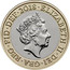 UK 2 Pounds (Frankenstein) ELIZABETH II∙DEI∙GRA∙REG∙FID∙DEF∙2018∙ J.C coin obverse