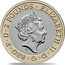 UK 2 Pounds (RAF Centenary - Spitfire) 2 POUNDS ELIZABETH II D G REG F D J.C coin obverse