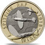 UK 2 Pounds (RAF Centenary - Spitfire) SPLITFIRE RAF 1918-2018 NT+RT coin reverse