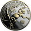 UK 2 Pounds Year of the Monkey (Gilded) 2016 YEAR OF THE MONKEY 2016 1 OZ FINE SILVER 999 coin reverse