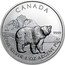 Canada 5 Dollars Wildlife Series - Grizzly 2012 UNC CANADA WW 9999 FINE SILVER 1 OZ ARGENT PUR coin reverse