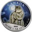 Canada 5 Dollars Wildlife Series Wolf 2011 UNC KM# 1052a CANADA FINE SILVER 1 OZ ARGENT PUR 9999 coin reverse