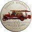 Ukraine 5 Hryven 100 years of the First Fire-Engine of Ukraine 2016 lily Special Uncirculated ПОЖЕЖНИЙ АВТОМОБІЛЬ 100 РОКІВ coin reverse