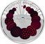 Ukraine 5 Hryven Eurovision Song Contest 2017 lily Special Uncirculated CELEBRATE DIVERSITY EUROVISION SONG CONTEST KYIV 2017 coin reverse
