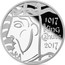UK 5 Pounds 1000th Coronation of King Canute 2017 Proof 1017 KING CANUTE 2017 coin reverse