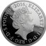 UK 5 Pounds Queen Elizabeth II 90th Birthday 2016 Proof ELIZABETH II D G REG F D 5 POUNDS 2016 J.C coin obverse