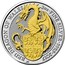 UK 5 Pounds Queen's Beast Dragon (Gilded) 2017 RED DRAGON OF WALES 2 OZ FINE SILVER 999.9 2017 JC coin reverse