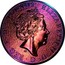UK 5 Pounds Queen's Beast Dragon (Rainbow Finish) 2017 5 POUNDS ELIZABETH II D G REG F D J.C coin obverse