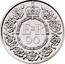 UK 5 Pounds (Queen's Birthday) E II R 90 CJH coin reverse