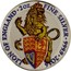 UK 5 Pounds The Queen's Beasts (Lion of England Colored) 2016 LION OF ENGLAND 2OZ FINE SILVER 999.9 2016 JC coin reverse