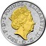 UK 5 Pounds The Queen's Beasts (Red Dragon of Wales Silver with Gold Plating) 2017 ELIZABETH II D G REG F D 5 POUNDS J.C coin obverse