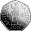 UK 50 Pence (Battle of Hastings) BATTLE OF HASTINGS 2016 10 66 JB coin reverse