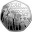 UK 50 Pence Representation of the People Act 2018 Proof 1918 REPRESENTATION OF THE PEOPLE ACT ST coin reverse