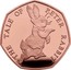 UK 50 Pence The Tale of Peter Rabbit 2017 Proof THE TALE OF PETER RABBIT TM coin reverse