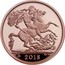 UK Double Sovereign Sapphire Coronation Anniversary 2018 Crown Proof 2018 B.P. coin reverse