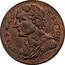 UK Farthing Middlesex - Social Series 1793  SR ISAAC NEWTON coin obverse
