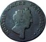 UK Farthing North Wales 1793 triangular stop (trefoil) between dots after legend NORTH WALES FARTHING coin obverse