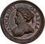 UK Farthing Queen Anne 1713 ANNA DEI GRATIA coin obverse