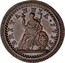 UK Farthing Queen Anne 1713 BRITANNIA 1713 coin reverse