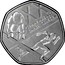 UK Fifty Pence (Commonwealth Games) KM# 1311 XX COMMONWEALTH GAMES GLASGOW 2014 AL coin reverse