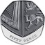 UK Fifty Pence (Royal Arms Shield Puzzle 6/6) KM# 1337a FIFTY PENCE coin reverse