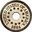 USA Five Cents (Pattern) KM# Pn1814 UNITED STATES OF AMERICA 1884 coin obverse