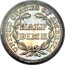 USA Half Dime Seated Liberty 1857 KM# A62.2 UNITED STATES OF AMERICA HALF DIME coin reverse