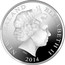 New Zealand One Dollar Royal Visit 2014 2014 NEW ZEALAND ELIZABETH II 2014 IRB coin obverse