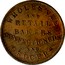 New Zealand Penny Wholesale and Retail Bakers Confectioners and Grocers ND WHOLESALE AND RETAIL BAKERS CONFECTIONERS AND GROCER coin obverse
