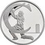 UK Ten Pence C - Cricket 2018 Proof: Limited Edition Presentation: 15000 C coin reverse